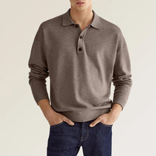 Load image into Gallery viewer, Men's Casual Loose Lapel Long Sleeve Polo Shirt
