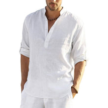 Load image into Gallery viewer, Men's Cotton Linen Hippie Casual T-Shirt