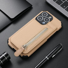 Load image into Gallery viewer, Magnetic Zipper Wallet Cover With Credit Card Holder