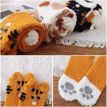Load image into Gallery viewer, Cat Paw Fuzzy Socks