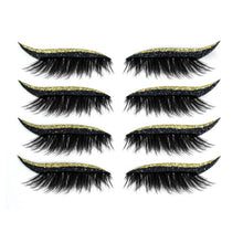 Load image into Gallery viewer, Reusable Eyeliner And Eyelash Stickers 2 in 1 (4 Pairs)