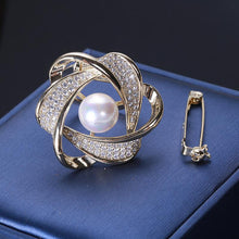 Load image into Gallery viewer, Rhinestone Scarf Ring Buckle Clip