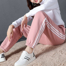 Load image into Gallery viewer, Women Warm Fleece Cotton Solid Joggers Sweatpants