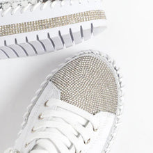 Load image into Gallery viewer, ✨💎DIAMOND SILVER LEATHER SNEAKERS💎✨