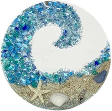 Load image into Gallery viewer, Sea Glass Suncatcher - Ocean Crashing Wave Beach Ornament