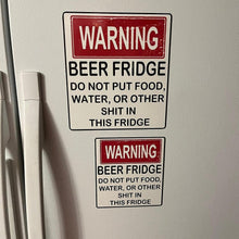 Load image into Gallery viewer, Funny Beer Fridge Vintage Sticker Sign
