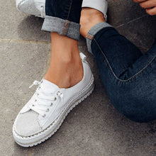 Load image into Gallery viewer, ✨💎DIAMOND SILVER LEATHER SNEAKERS💎✨