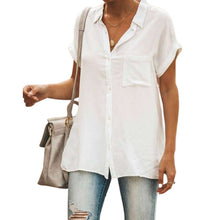 Load image into Gallery viewer, Women's Casual Short Sleeve Vintage Shirt