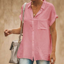 Load image into Gallery viewer, Women's Casual Short Sleeve Vintage Shirt