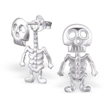 Load image into Gallery viewer, Punk Style Skull Ear Studs