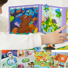 Load image into Gallery viewer, 3-in-1 Magnetic Jigsaw Puzzle Book