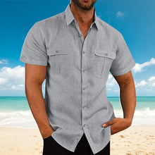 Load image into Gallery viewer, Stretch Short Sleeve Shirt with Pockets