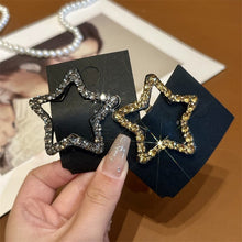 Load image into Gallery viewer, Rhinestone Bling Snap Hair Clip Barrettes (4 PCS)
