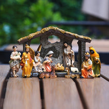 Load image into Gallery viewer, Nativity Manger Scene Figurines Set