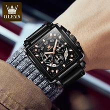 Load image into Gallery viewer, Olevs® Luminous Luxury Square Business Automatic Mechanical Watch