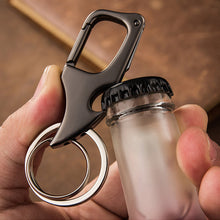 Load image into Gallery viewer, Multifunctional Pendant Bottle Opener Metal Double Ring Key Chain