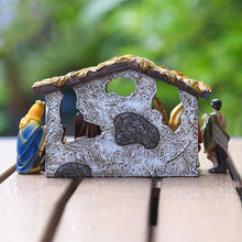 Load image into Gallery viewer, Nativity Manger Scene Figurines Set