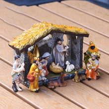 Load image into Gallery viewer, Nativity Manger Scene Figurines Set