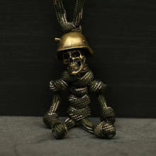 Load image into Gallery viewer, Skeleton Soldier Paracord Keychain