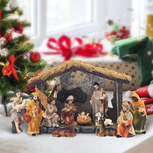 Load image into Gallery viewer, Nativity Manger Scene Figurines Set