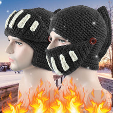 Load image into Gallery viewer, Hand-knitted Knight Hat