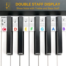 Load image into Gallery viewer, Removable Piano Keyboard Note Labels