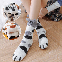 Load image into Gallery viewer, Cat Paw Fuzzy Socks