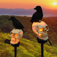 Load image into Gallery viewer, Halloween Solar Skull Crow Decorative Lights