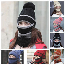 Load image into Gallery viewer, 3PCS Women Winter Scarf Set
