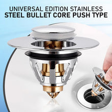 Load image into Gallery viewer, Universal Stainless Steel Pop-up Drain Filter