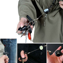 Load image into Gallery viewer, Keychain With Retractable Wire Cord (3 Pcs)