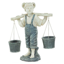 Load image into Gallery viewer, Little Girl Flowerpot Ornament