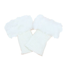 Load image into Gallery viewer, Women Fur Trim Boot Cuff Toppers Cover Leg Warmers