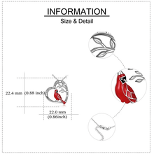 Load image into Gallery viewer, Sank®Cardinal Heart Pendant Necklace
