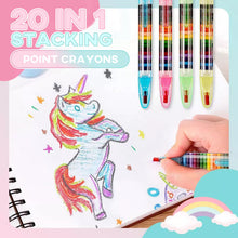 Load image into Gallery viewer, 20 in 1 Stacking Point Crayons