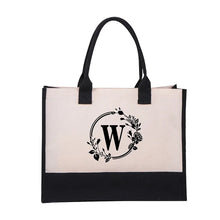 Load image into Gallery viewer, 🎁Perfect Gift-Letter Canvas Bag Women Hit Color Simple Shoulder Shopping Tote Handbag