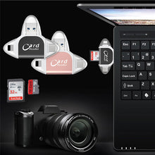 Load image into Gallery viewer, Multi-Port 4 i 1 Universal SD TF-kortleser