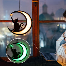 Load image into Gallery viewer, Moon Black Cat Decorations