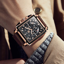 Load image into Gallery viewer, Olevs® Luminous Luxury Square Business Automatic Mechanical Watch