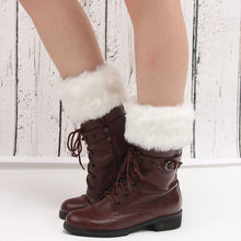Load image into Gallery viewer, Women Fur Trim Boot Cuff Toppers Cover Leg Warmers