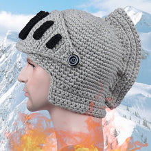 Load image into Gallery viewer, Hand-knitted Knight Hat