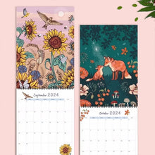 Load image into Gallery viewer, 🗓️2024 Nature and Wildlife Art Wall Calendar🗓️
