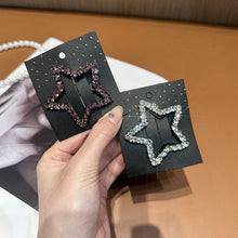 Load image into Gallery viewer, Rhinestone Bling Snap Hair Clip Barrettes (4 PCS)