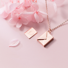 Load image into Gallery viewer, Metal Envelope Necklace