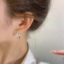 Load image into Gallery viewer, Golden Glitter Colorful Zircon Earrings