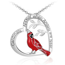 Load image into Gallery viewer, Sank®Cardinal Heart Pendant Necklace