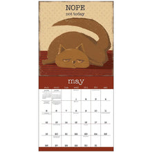 Load image into Gallery viewer, A Year of Snarky Cats 2024 Wall Calendar