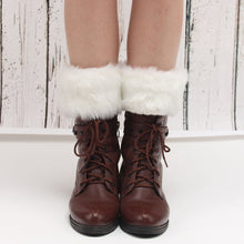 Load image into Gallery viewer, Women Fur Trim Boot Cuff Toppers Cover Leg Warmers