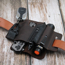 Load image into Gallery viewer, EDC Multi-Tool Belt Loop Leather Sheath