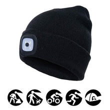 Load image into Gallery viewer, LED Knitted Winter Beanie Hat